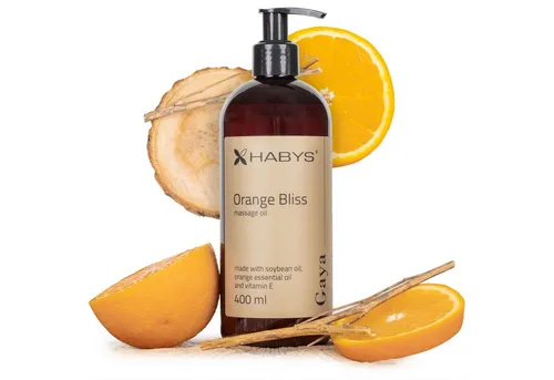 Habys Massageöl GAYA ORANGE BLISS Öl Soja & Orangenöl 400 ml
