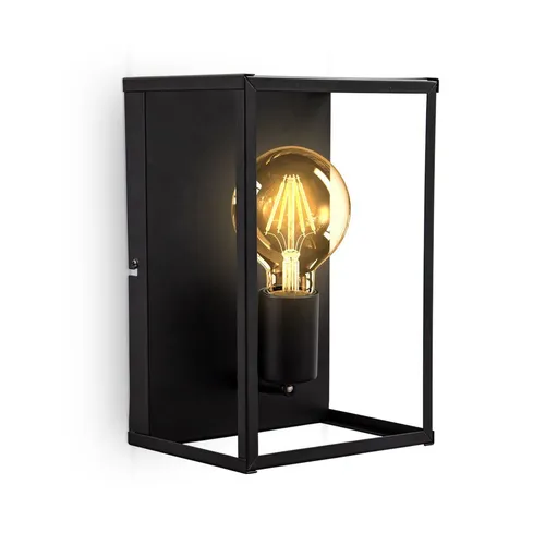 B.K.Licht Wandleuchte in schwarz von B.K.Licht