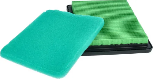 vhbw Filterset kompatibel mit Honda GS190A, GS190LA, GSV160, GSV160A, GSV190 Motor für Vertikutierer, Rasenmäher - 1x Vorfilter, 1x Luftfilter