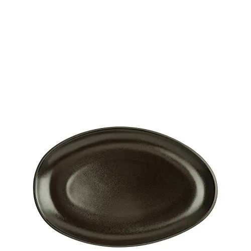Rosenthal Junto Slate Grey Platte 25 cm - Servierplatte aus Steinzeug, spülmaschinen- und mikrowellengeeignet, mit einzigartiger Reaktivglasur für ein individuelles Erscheinungsbild – ideal für gemütliche Abendessen.