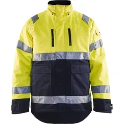 Blakläder High Vis Winterjacke 4828 1900 - Gelb/Marineblau - M - Funktionale Blakläder High Vis Winterjacke 4828 1900 in Gelb/Marineblau für optimale Sichtbarkeit. Mit warmem Futter und wasserabweisendem Material ideal für den professionellen Einsatz in kalten Umgebungen.