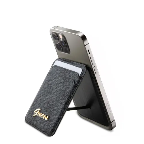 GUESS Geldbörse mit Kartenfach und Ständer GUWMSHG4SHK Schwarz 4G Klassik-Logo, schwarz