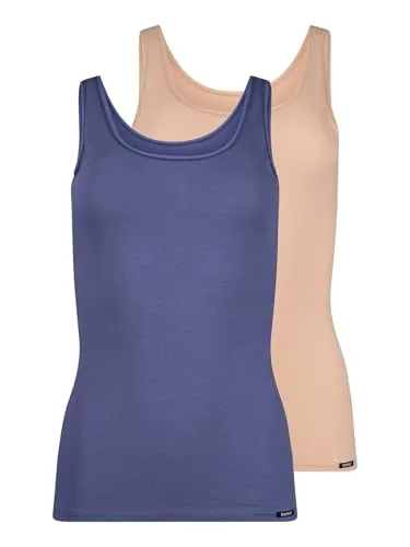 Skiny Damen Tank Top 2er Pack Cotton Advantage 081147 Gr. 40 in skippercameo Selection