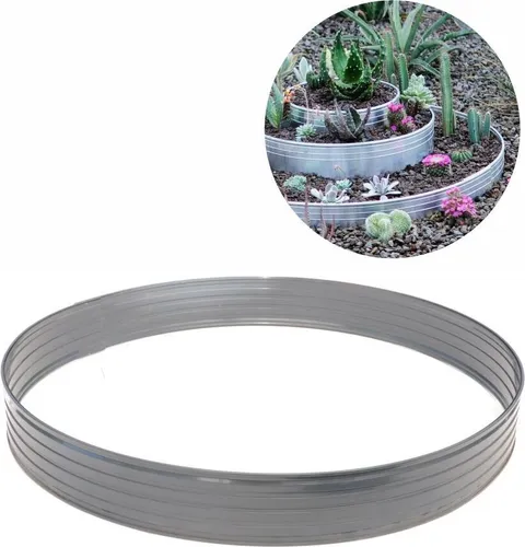 Baumring aus Alu 140 mm hoch, 1.2 m Durchmesser | Beeteinfassung für Garten