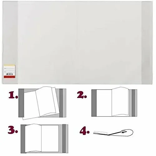 EXTRA REIßFEST BRUNNEN BUCHSCHONER BUCHUMSCHLAG EINSTECKSTREIFE 28,5cmx54.5cm