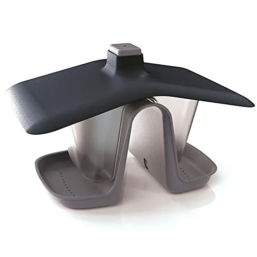 Vogelfutterhaus Doppel Grau - PRO-IBFD-405U - Vogelhaus aus robustem Kunststoff, Höhe: 17,3cm, ideal für die Fütterung von Vögeln im Garten und sorgt für eine artgerechte Nahrungsaufnahme.
