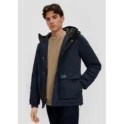 QS Winterjacke Outdoor-Jacke Parka mit Steppdetail blau M (46/48)