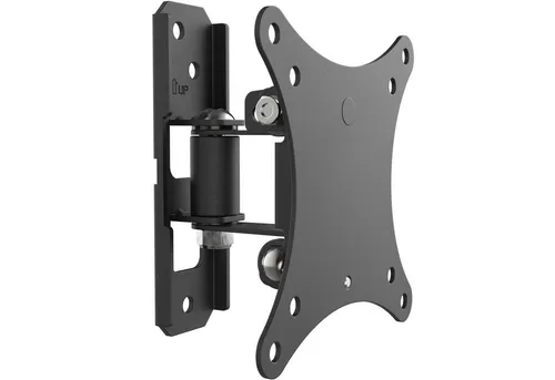 RICOO TV-Wandhalterung Schwenkbare und neigbare Monitor Fernseher Wandhalterung S7611, (bis 27 Zoll, VESA 75x75 und 100x100, 1-tlg., 20 kg Belastbarkeit, 33-68 cm (13