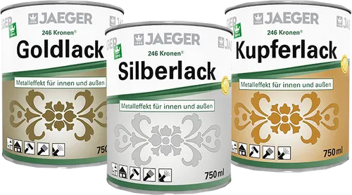 Jaeger Kronen® Kupferlack 375ml - Hochwertiger Kupferlack für kreative Projekte - Lacke, ideal für kreative Anwendungen mit glänzendem Finish und hoher Deckkraft, hergestellt in Deutschland.