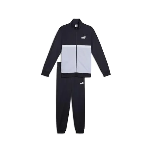 PUMA Unisex Poly Colorblock Suit - New Navy, M - Trainingsbekleidung aus feuchtigkeitsableitendem Material für optimalen Tragekomfort und langlebigen Stoff.