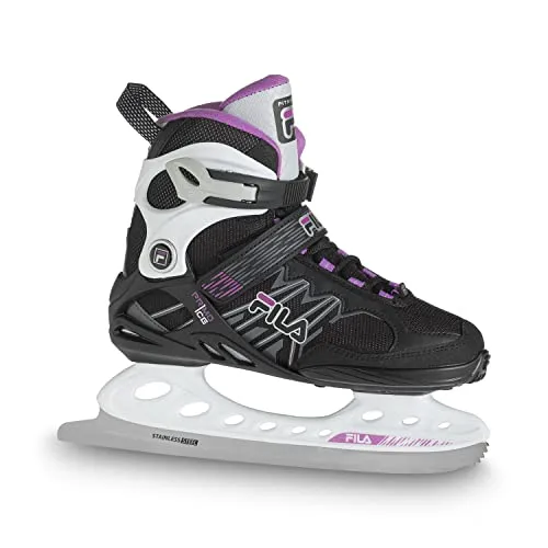 FILA SKATESFILA Damen FILA Primo Ice Lady Freizeitschlittschuh Damen Eishockey Eislaufen Edelstahlkufe Starker H, schwarz/weiß/magenta, 42.5 EU