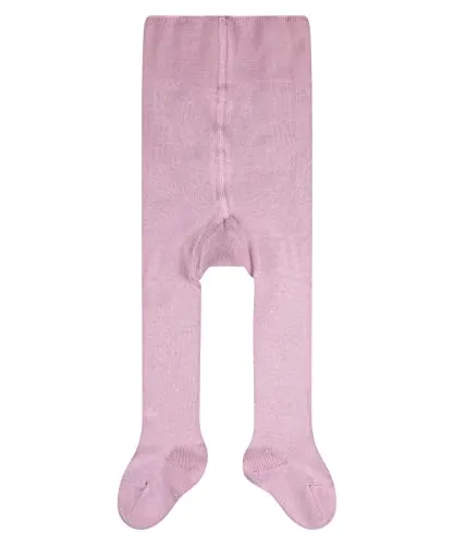 FALKE Unisex Baby Strumpfhose Family B Ti nachhaltige Baumwolle einfarbig 1 Stück, Rosa Thulit 8663, 62-68
