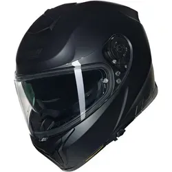 Nolan N80-8 Classic N-Com Schwarz Integralhelm M - Motorradhelm mit modernem italienischem Design, ultrawidem Visier und innovativer NERS-Technologie für schnelle Wangenpolsterentfernung im Notfall.