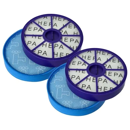 vhbw Filter-Set kompatibel mit Dyson DC20, DC21, DC19, DC29 Staubsauger - 4X Filter (Vormotor-Filter, HEPA-Nachmotor-Filter)