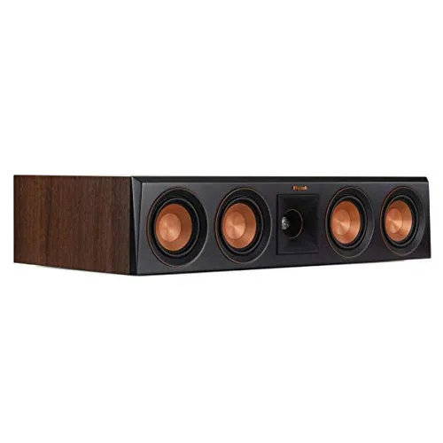 Klipsch RP-404C Centerlautsprecher für Heimkino (Walnuss) - Hochwertiger Center-Lautsprecher mit präziser Klangwiedergabe, ideal für ein immersives Heimkino-Erlebnis.