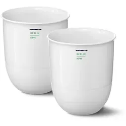 KPM Berlin LAB Becher Duo-Set, Porzellan Tasse in weiß von KPM