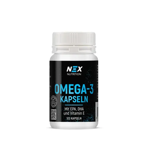 Omega 3 Fischöl 120 Kapseln 879mg EPA DHA Vitamin E für Herz Gerhin - NEX
