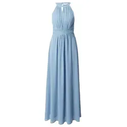 Vila Abendkleid (1-tlg) Spitze blau S (36)