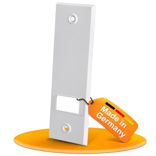 MEISTERBAU - Rolladengurt Abdeckung mit 160mm Lochabstand [6 Stück] - Hochwertige Rollladen Abdeckung [Made in Germany] - Gurtwickler Abdeckung für Rollladengurt 23mm - Robuste Rolladen Abdeckplatte