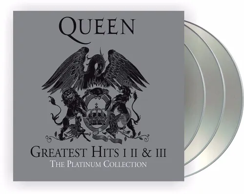 Queen - Greatest Hits I II & III: The Platinum Collection (3 CDs) - Hörbücher: Box Set mit den besten Hits von Queen aus den 1980ern, perfekt für Rockliebhaber und Sammler.