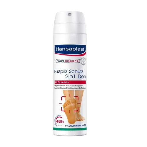 150ml Hansaplast Fußpilz Schutz 2in1 Deo Spray mit Octenidin Füße 48h