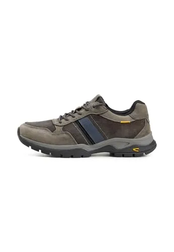 Schnürschuh CAMEL ACTIVE für Herren, Gr. 40 - Hochwertiger Sneaker aus Leder in asphalt-blau mit robuster Trekkingsohle, ideal für Freizeit und Outdoor-Aktivitäten.