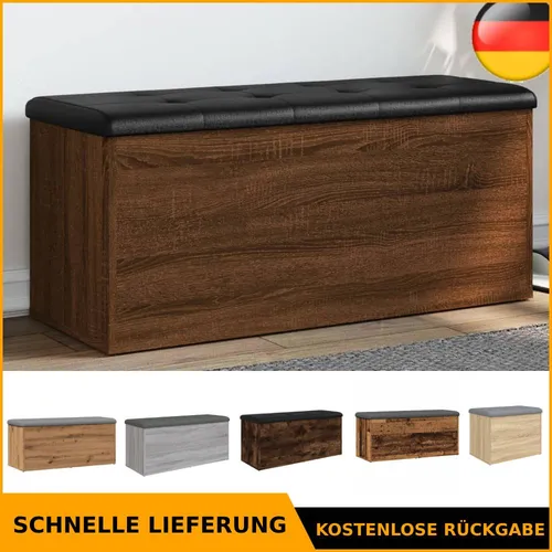 vidaXL Sitzbank mit Stauraum Betongrau 82x42x45 cm - Topfpflanzenständer mit zusätzlichem Stauraum, ideal für eine ordentliche und stilvolle Aufbewahrung in Ihrem Zuhause.