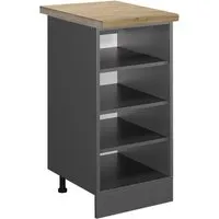 Vicco Unterschrank R-Line, Anthrazit, 40 cm, AP Eiche in grau von Vicco
