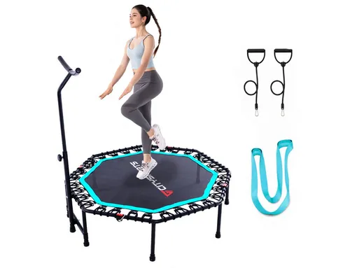 CITYSPORTS Fitnesstrampolin Mini-Trampolin mit Haltegriff
