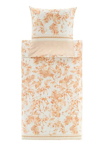 Bassetti Satin Bettwäsche IBISCUS TATTOO Karamell in orange von Bassetti