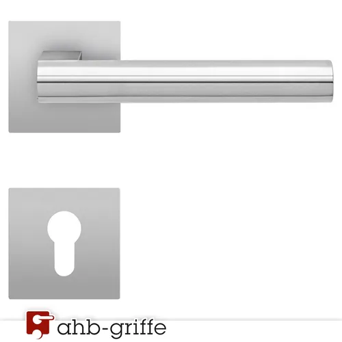 Karcher Türgriff Madeira Q Rosette Edelstahl matt PZ Türdrücker Türbeschlag