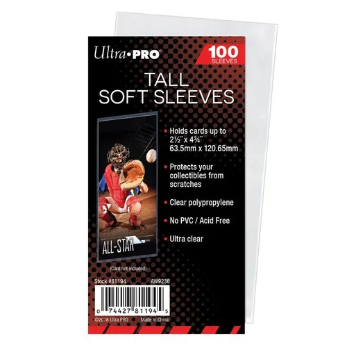 Ultra Pro - Tall Soft Card Sleeves 2-1/2