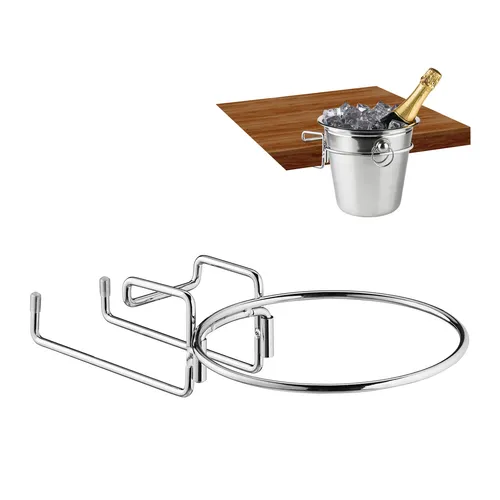 Eleganter Sektkühlerhalter aus Eisen - Eiseimer & Weinkühler - Stilvoller Champagnerständer aus robustem Eisen, ideal für festliche Anlässe und sorgt für eine perfekte Präsentation Ihrer Getränke.