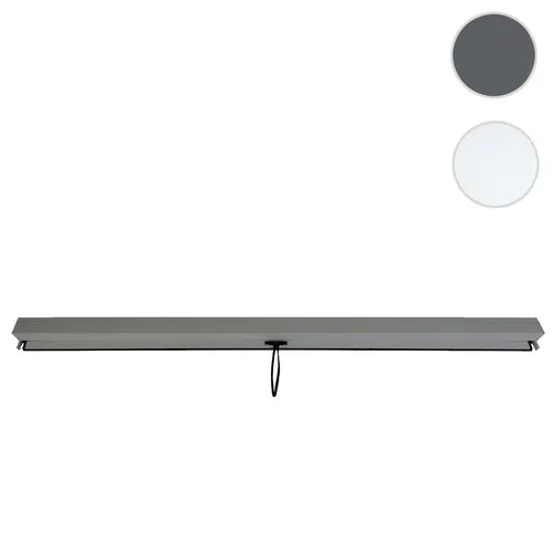 Seitenwand für Pergola HWC-L46 - Pavillon- & Pergolateile, sturmfeste Seitenwand mit regulierbarem Wind- und Insektenschutz, ideal für schützende Abdeckung bis 100 km/h.