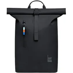 Got Bag Rucksack Rolltop 2.0 Schwarz - Kompakter Rucksack mit bis zu 26 Litern Stauraum, wasserdicht und mit herausnehmbarer Laptophülle für 15
