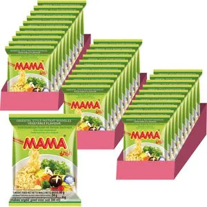 Mama Fertiggericht Vegetable Flavour, Nudelsuppe mit Gemüseschmack, je 60g, 30 Stück