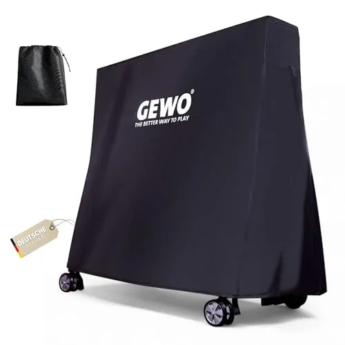 GEWO Tischtennisplatte Abdeckhaube Outdoor Pro schwarz - Robuste Abdeckhaube für Tischtennisplatten, ideal für Outdoor-Einsatz. Schützt vor Witterungseinflüssen und sorgt für Langlebigkeit. Perfekt für Freizeit und Schulsport.