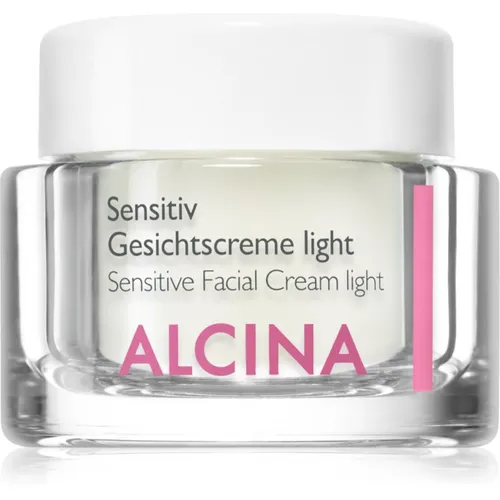 ALCINA Hautpflege Empfindliche-HautSensitiv Gesichtscreme Light 50 ml - Medizinische Körperpflege für empfindliche Haut, beruhigt und gleicht Rötungen aus mit wertvollen Inhaltsstoffen wie Hafer und Panthenol.