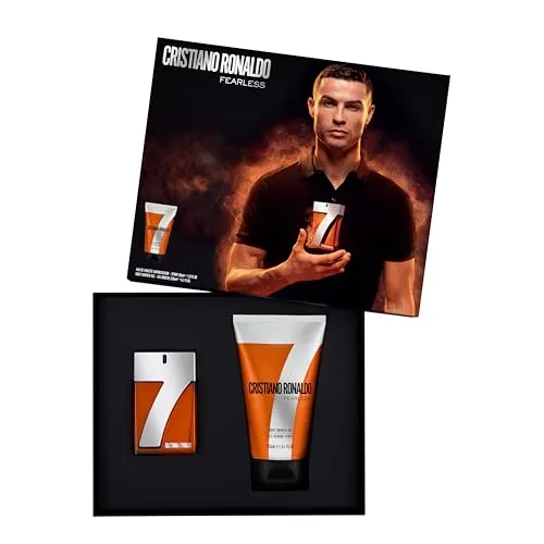 Cristiano Ronaldo Fearless Geschenkset 30ml + 150ml - Herren Geschenkset mit Eau de Toilette und Shower Gel, ideal für Fans und Männer, die Selbstbewusstsein ausstrahlen möchten.