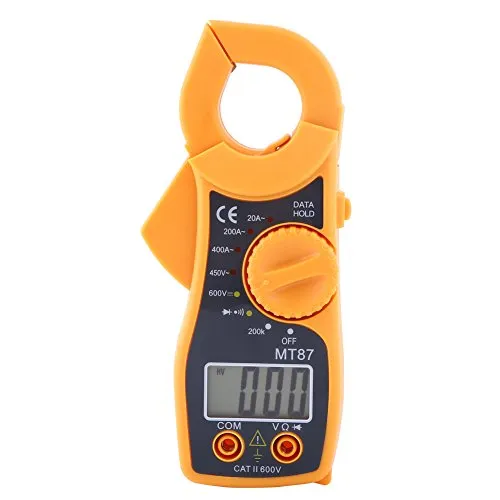Digitalmultimeter, Klemme AC DC Voltmeter Amperemeter Ohmmeter Volt Tester LCD-Messgerät, zur sicheren Messung von Spannung, Widerstand, Strom, zu Hause, Fahrzeugwartung