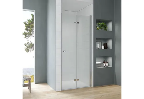 AQUABATOS Dusch-Falttür 70x187 cm – Platzsparende Glastür für Nische - Elegante Dusch-Falttür aus 5 mm Einscheiben-Sicherheitsglas, ideal für kleine Bäder. Verstellbereich von 70-120 cm für flexible Montage und maximale Einstiegsbreite.