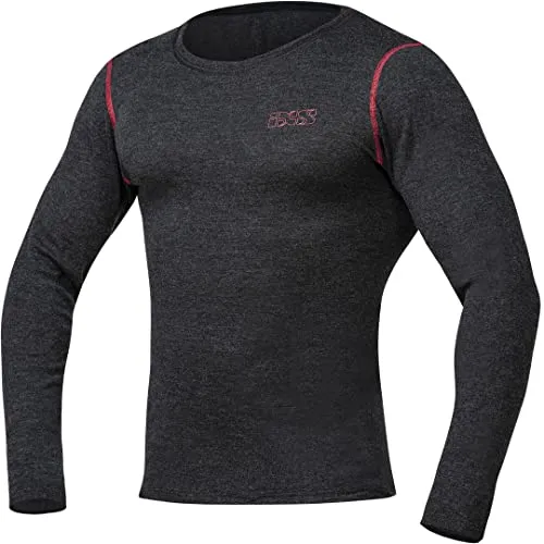 IXS Merino 365 Funktionsshirt für Männer, grau, Größe 3XL 4XL - Funktionsunterwäsche mit extrem elastischem Material, temperaturregulierend und nahtlos für höchsten Tragekomfort.