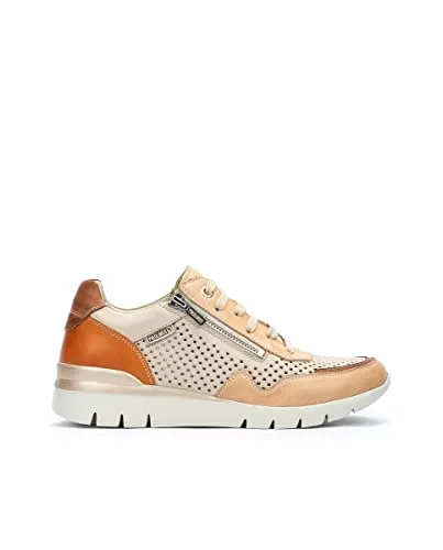 Pikolinos Sneakers in Leder CANTABRIA für Frauen Farbe Beige
