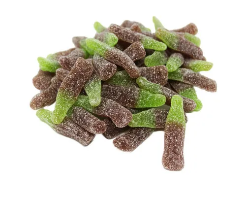 Fruchtgummi Bären & Co. Süßigkeit, Fruchtgummi saure Cola Flaschen Halal Sour Cola Bottles 300g