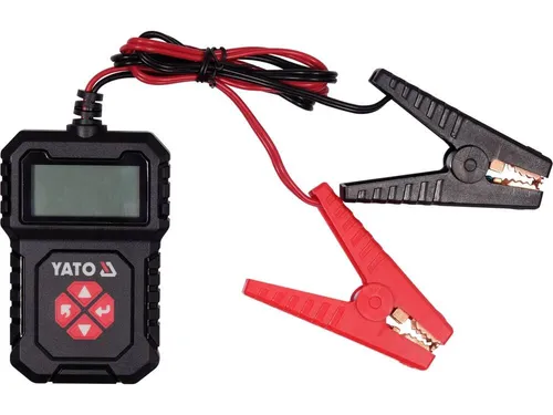 YATO 12V Elektronischer Batterietester 5906083094736 - Praktisches Universal-Batterieprüfgerät für 12V Akkus, kompakt und einfach zu bedienen, ideal für den Heim- und professionellen Einsatz.