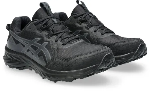ASICS Gel-Venture 10 Trailschuh Damen – Schwarz, Hellgrau, Größe 37.5 - Laufschuhe für Damen mit GELTM-Dämpfung für komfortable Stoßabsorption und griffiger Trail-Außensohle für besten Halt auf jedem Terrain.