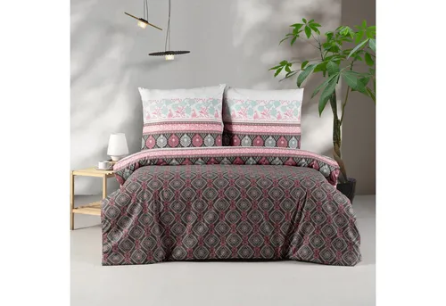 yadetextil Bettwäsche 200x220 cm, 3-teiliges Set mit orientalischem Design - Bettwäsche-Set 200x220 cm – Hochwertige 100% Baumwolle mit praktischem Reißverschluss für einfache Handhabung und stilvolles Schlafambiente.