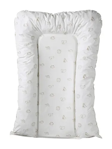 vertbaudet Wickelauflage - Weiche Wickelauflage mit süßen Motiven - Wickelauflage aus PVC und Schaumstoff, 48 x 69 cm, mit weich gepolsterten Seiten und Kopfteil für höchsten Komfort beim Wickeln.