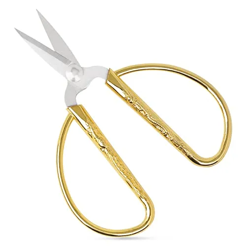 KUONIIY Kleine Schere, Spitz, Superscharf,Ppräzise Schneidend, zum Sticken Geeignet, Handarbeiten, zum Eckschneiden Geeignet, Schmaler Raum
