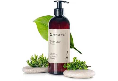 Habys Massageöl REYA Green Leaf Öl Duft von grünem Tee 500 ml